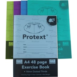 PROTEXT EXERCISE BOOK A4 48pgs 14mm D/T - Cat