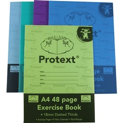 PROTEXT EXERCISE BOOK A4 48pgs 18mm D/T - Dog