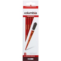 COLUMBIA COPPERPLATE PENCIL Hexagon B Pack of 20