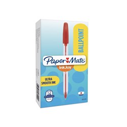 Papermate Inkjoy 100 Ballpoint Pen 1.0mm Red Box of 60