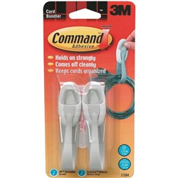 3M CORD CLIPS & BUNDLERS WITH COMMAND ADHESIVE No.17304 - 2 Bundl