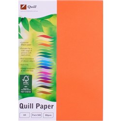 QUILL XL MULTIOFFICE PAPER A4 80gsm Orange