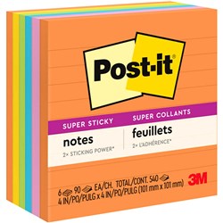 POST-IT SUPER STICKY 675-6SSUC 98MM X 98MM PCK 5