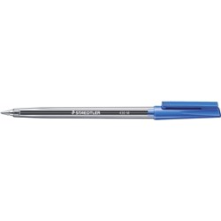 STAEDTLER STICK 430 BALLPOINT PEN MEDIUM BLUE EA