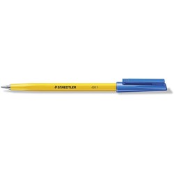 STAEDTLER STICK 430 BALLPOINT PEN Fine Blue EA