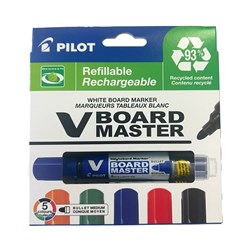 PILOT BEGREEN V W/BOARD MARKER Bullet Tip Assorted Wallet 5