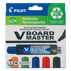 PILOT BEGREEN V W/BOARD MARKER Chisel Tip Assorted Wallet 5