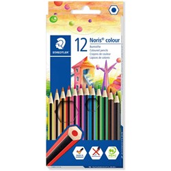 STAEDTLER NORIS CLUB 12 ASSORTED COLOURED PENCILS