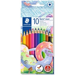 NORIS MAXI COLOURED PENCILS - 10'S BOX PK10