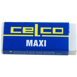 CELCO MAXI ERASER For Coloured & Lead Pencils (XB20)