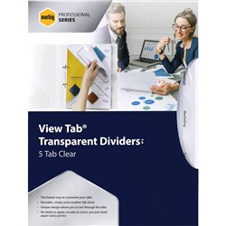 DIVIDERS VIEW TAB A4 5 TAB PP CLEAR
