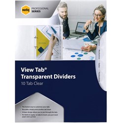 DIVIDERS VIEW TAB A4 10 TAB PP CLEAR
