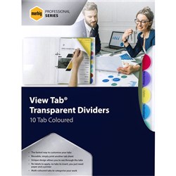 DIVIDERS VIEW TAB A4 10 TAB PP COLOURS