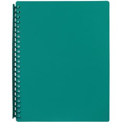 MARBIG A4 REFILLABLE DISPLAY BOOKS GREEN EA - 20 POCKET