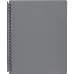 MARBIG A4 REFILLABLE DISPLAY BOOKS Grey