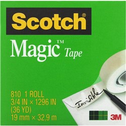 SCOTCH 810 MAGIC TAPE 19mmx33m EA