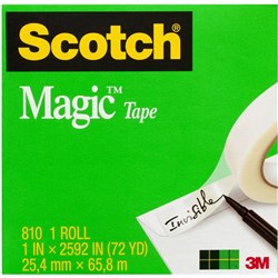 SCOTCH 810 MAGIC TAPE 25mmx66m EA