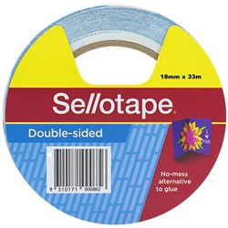 SELLOTAPE 404 DOUBLE SIDED TAPE 18mmx33m EA