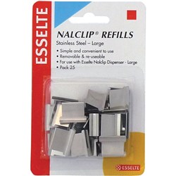 ESSELTE NALCLIP REFILLS LARGE EA