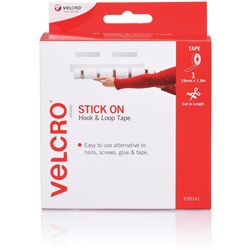 VELCRO HOOK & LOOP SELF ADHESIVE HOOK & LOOP 19mmx1.8m STRIP EA