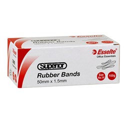 SUPERIOR RUBBER BANDS 100gm No.14 - 1.5x50mm EA