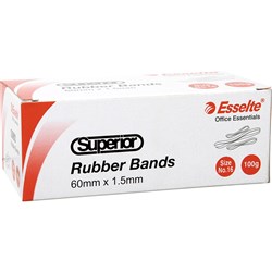 SUPERIOR RUBBER BANDS 100gm No.16 - 1.5x60mm EA