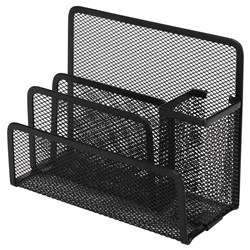 ESSELTE METAL MESH DESK ORGANISER Black