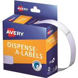 AVERY DISPENSER LABELS Rectangles DMR1349W 13x49mm White EA