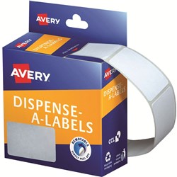 AVERY DISPENSER LABELS Rectangles DMR3549W 35x49mm White EA