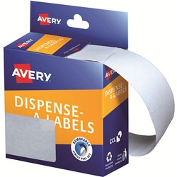 AVERY DISPENSER LABELS Rectangles DMR8943W 89x43mm White EA