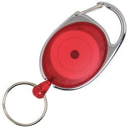 SNAP LOCK RETRACTABLE C/HOLDER RED ID SECURITY