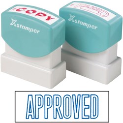 XSTAMPER - 1 COLOUR - TITLES A-C 1008 Approved Blue EA
