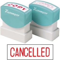 XSTAMPER - 1 COLOUR - TITLES A-C 1119 Cancelled Red EA