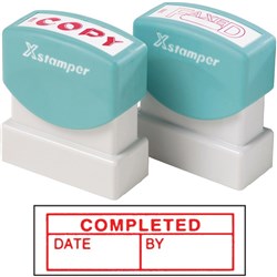 Xstamper Completed/Date/By Red EA