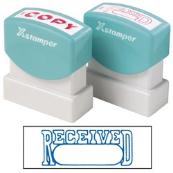 XSTAMPER - 1 COLOUR - TITLES R-Z 1203 Received/Date Blue EA