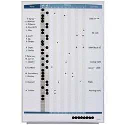 QUARTET MATRIX IN/OUT BOARD 865x580mm 36 Names