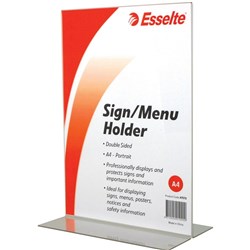 ESSELTE   /  MENU HOLDER A4 Double Sided Portrait