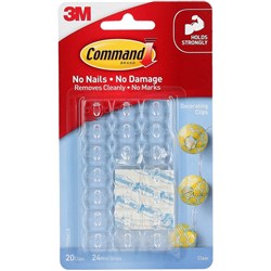 COMMAND CLEAR DECORATOR CLIP 20 Pack 17026CLR