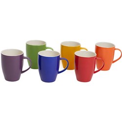 CONNOISSEUR COLOURED MUGS Assorted 300ml Polished Colors