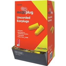 MAXISAFE DISPOSABLE EARPLUGS Uncorded Class 5 27dB