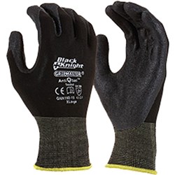 MAXISAFE SYNTHETIC COAT GLOVES Black Knight Gripmaster Glove Small