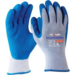 MAXISAFE SYNTHETIC COAT GLOVES Blue Grippa Glove Large