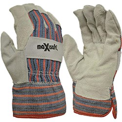 MAXISAFE CANDY STRIPE GLOVES Leather & Striped Cotton Glove