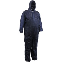 MAXISAFE DISPOSABLE COVERALLS Polypropylene Washable Blue 2X Large