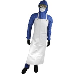 MAXISAFE PVC APRON White - 980x1200mm