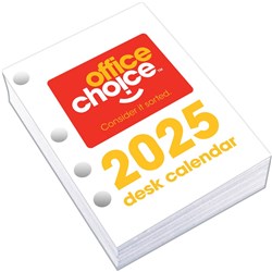 OFFICE CHOICE DESK CALENDAR Refills Side Opening 100x75mm