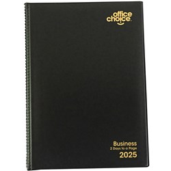 OFFICE CHOICE BUSINESS DIARY A5 2 Days to a Page 1 Hr