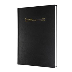 COLLINS FINANCIAL YEAR DIARY No.18 M4 A5 Day To Page  1Hr Blk