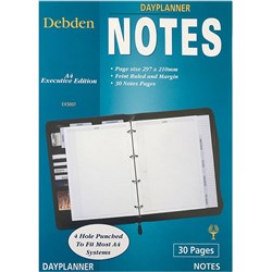 DAYPLANNER A4 DESK EDITION REFILLS - 4 RING Notes