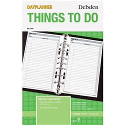 DAYPLANNER DESK EDITION REFILLS - 7 RING Things To Do